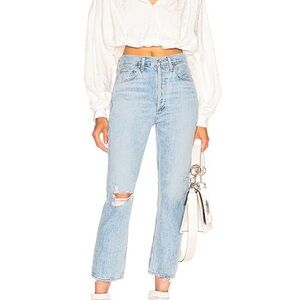 Agolde Riley High Rise Straight Crop